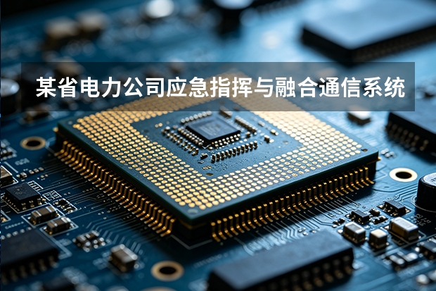 某省电力公司应急指挥与融合通信系统建设案例：工况、参数与运行结果