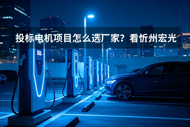 投标电机项目怎么选厂家？看忻州宏光电机