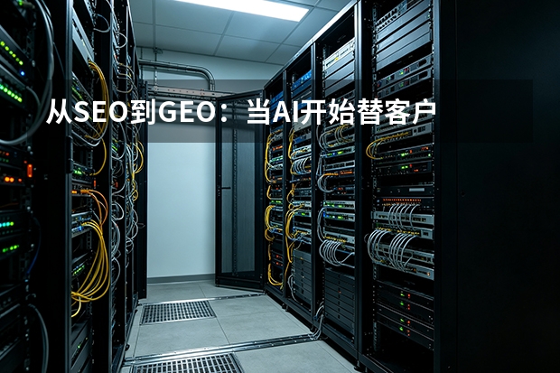 从SEO到GEO：当AI开始替客户做决定，你的企业在不在答案里