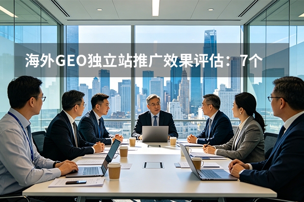 海外GEO独立站推广效果评估：7个核心指标与完整体系