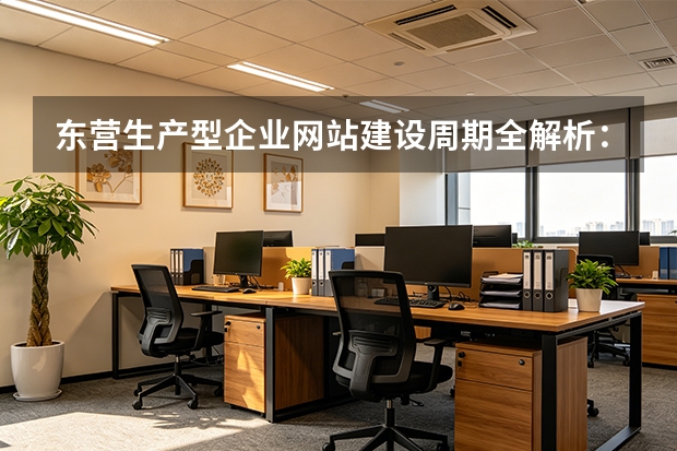 东营生产型企业网站建设周期全解析：4-8周AI就绪最快路径