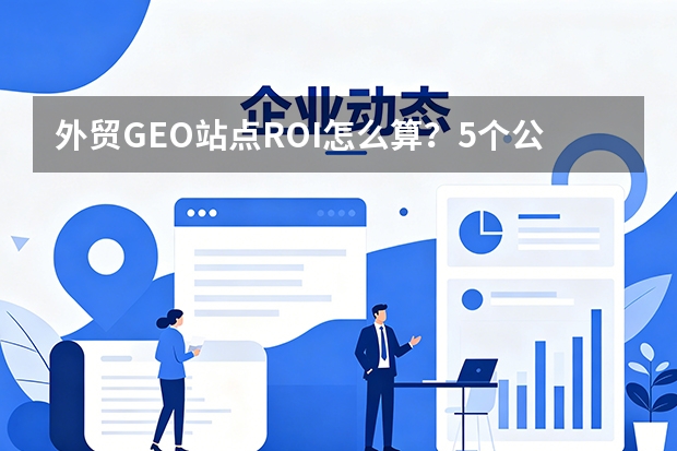 外贸GEO站点ROI怎么算？5个公式与行业基准