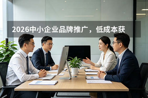 2026中小企业品牌推广，低成本获客实操方法