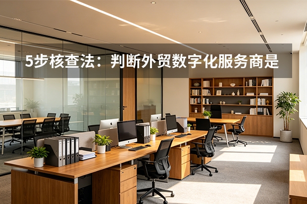 5步核查法：判断外贸数字化服务商是否正规